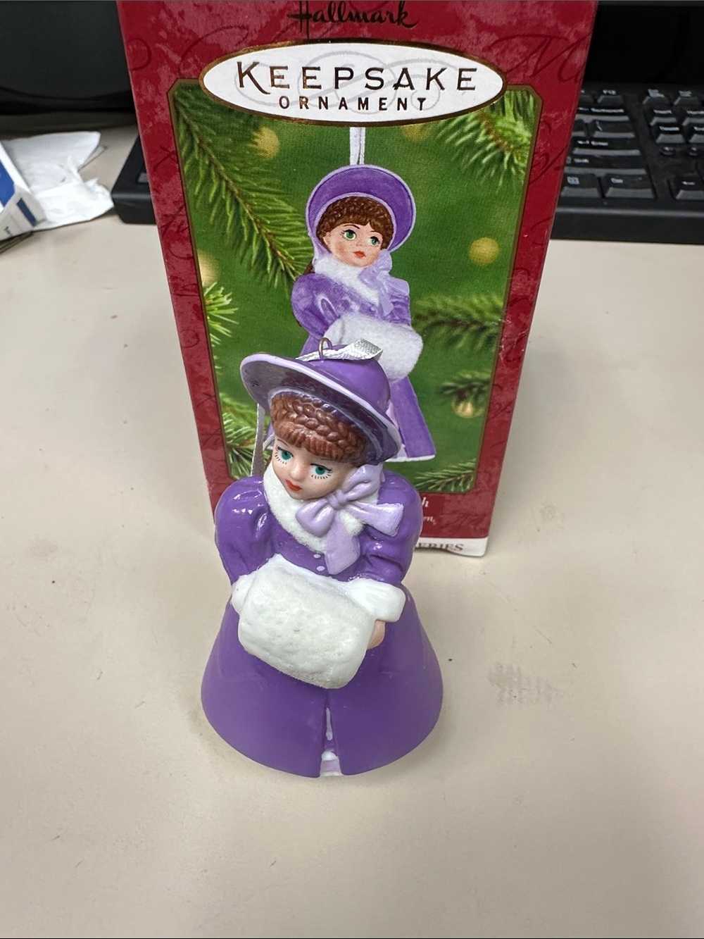 Hallmark Purple Victorian Lady Keepsake Ornament